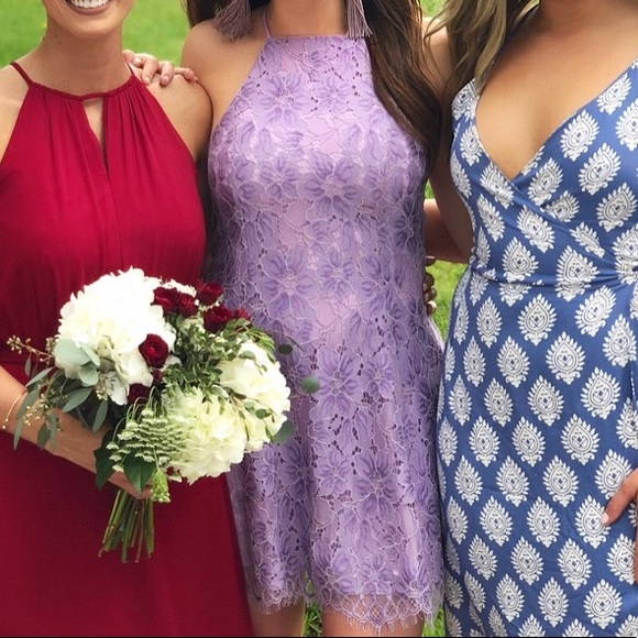 Lace Purple Dress - Picture 4 of 4